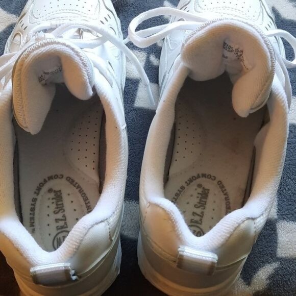 E.Z. Strider Mens White Ultra-Zorb Plus Non Marking Outsole Sneaker Size 8.5 - Picture 9 of 14